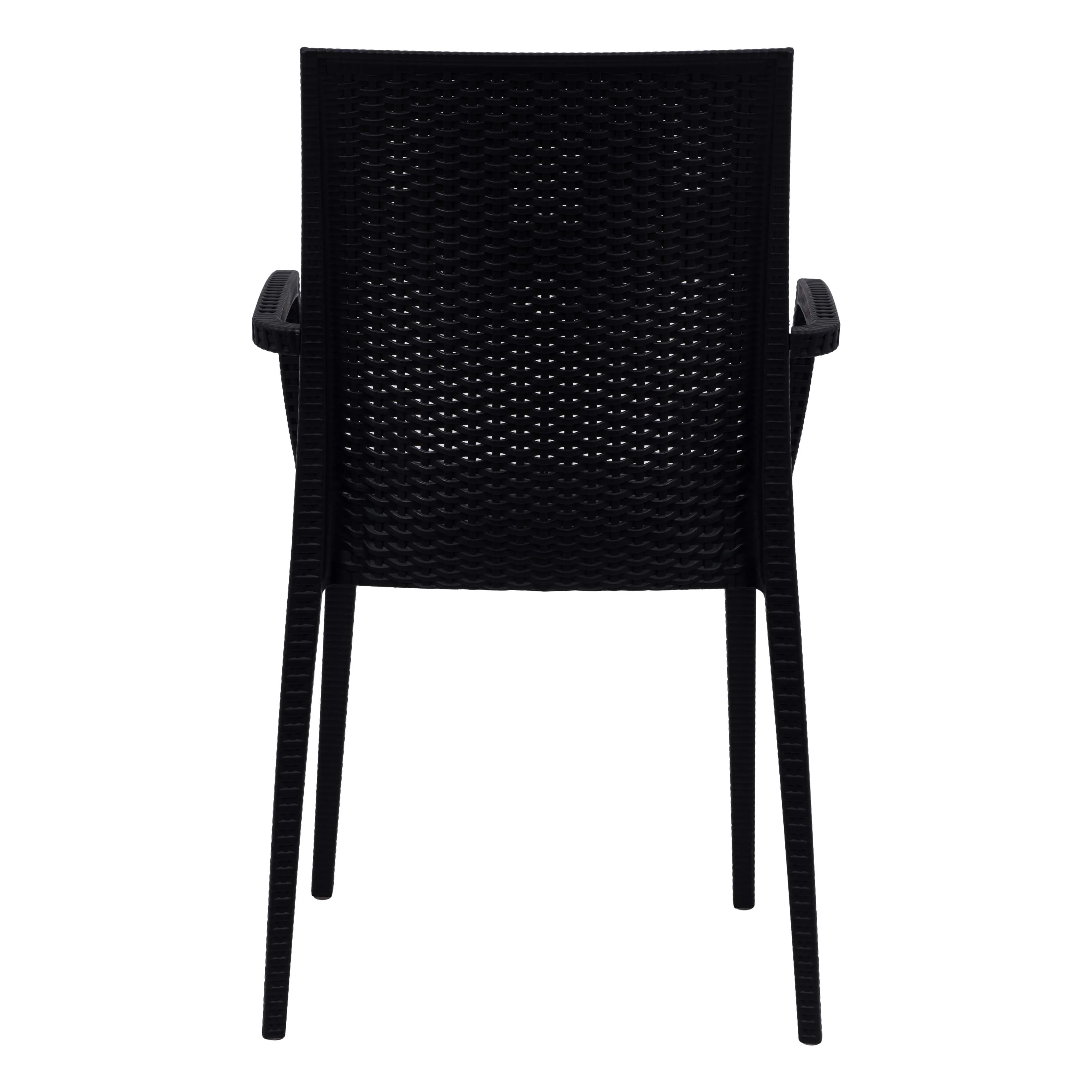 Weave Mace Indoor/Outdoor Chair (With Arms), Set of 4